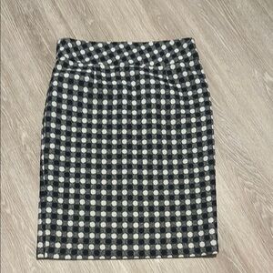 Grace Black and White Knee-Length Pencil Skirt Workwear